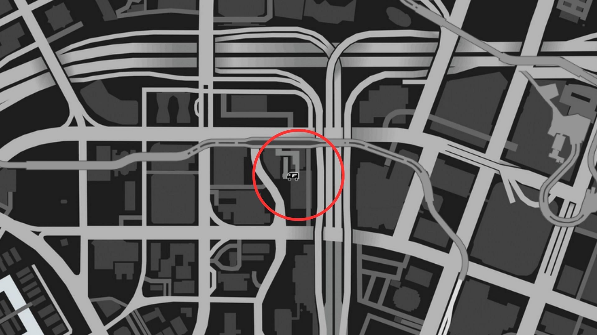 The exact coordinates of the GTA Online Gun Van Location Today (Image via Rockstar Games)